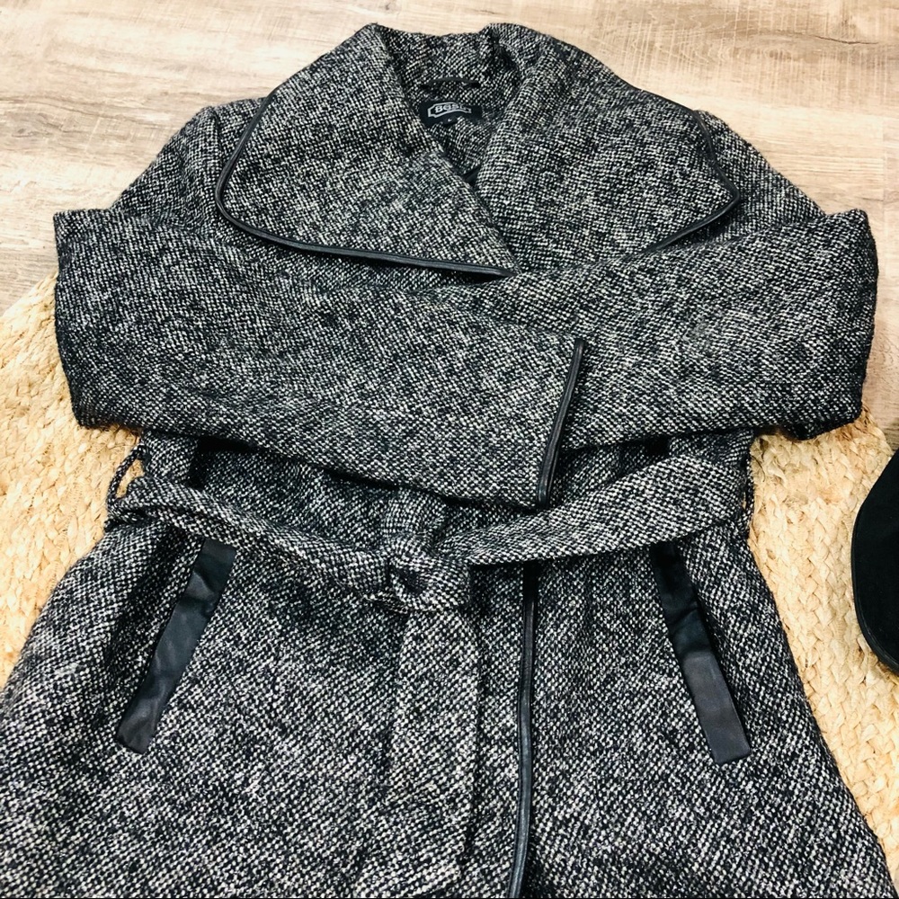 BGSD Black Sparkly Tie Coat - Picture 5 of 14